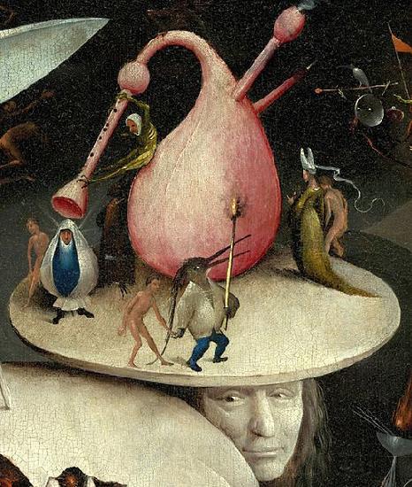 Hieronymus Bosch The Garden of Earthly Delights, right panel - Detail disk of tree man Norge oil painting art